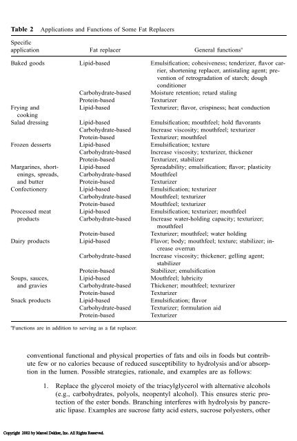 Food Lipids: Chemistry, Nutrition, and Biotechnology