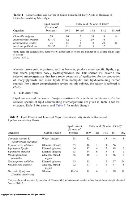 Food Lipids: Chemistry, Nutrition, and Biotechnology