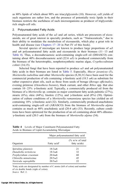 Food Lipids: Chemistry, Nutrition, and Biotechnology