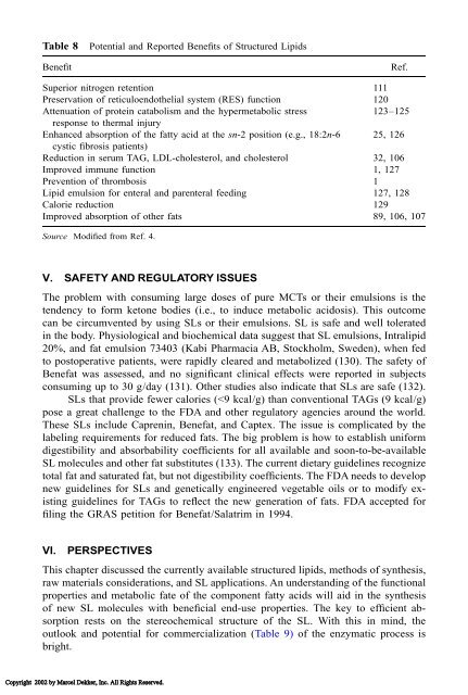 Food Lipids: Chemistry, Nutrition, and Biotechnology