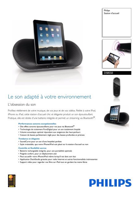 Philips Station d'accueil - Fiche Produit - FRA