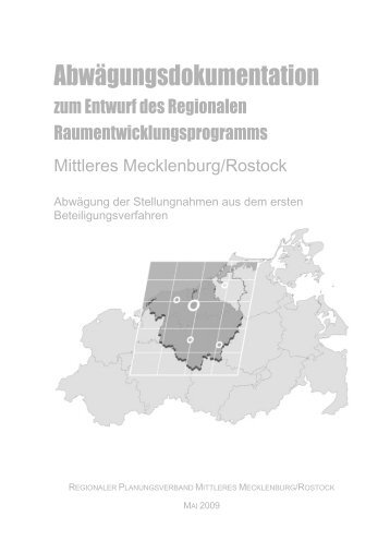 Abwägungsdokumentation zum Entwurf des Regionalen ...