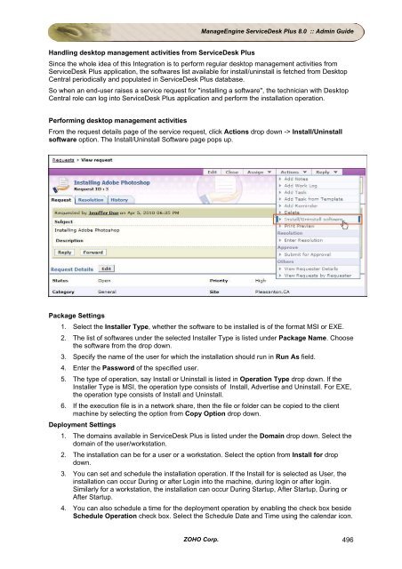 ManageEngine ServiceDesk Plus 8.0 :: Admin Guide