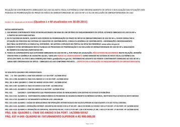 001 2011. - NF-e - CREDENCI.DE OFICIO V. 1.75 - Secretaria da ...
