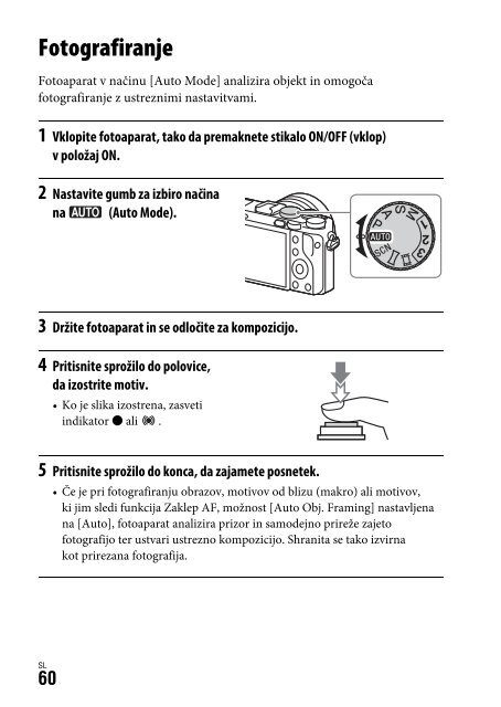 Sony DSC-RX1RM2 - DSC-RX1RM2 Istruzioni per l'uso Sloveno