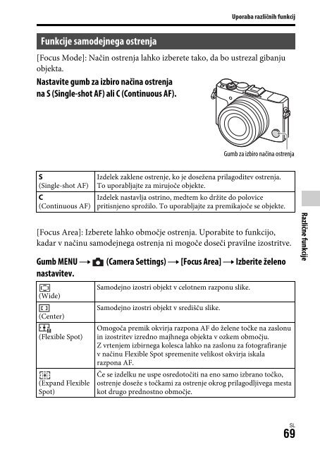 Sony DSC-RX1RM2 - DSC-RX1RM2 Istruzioni per l'uso Sloveno