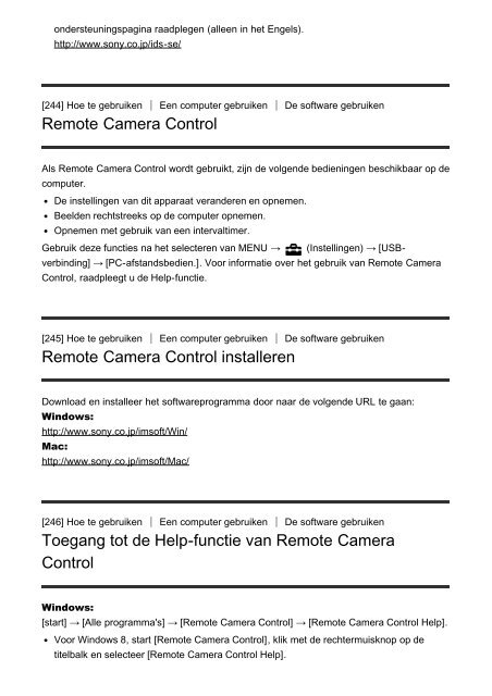 Sony DSC-RX1RM2 - DSC-RX1RM2 Guida Olandese