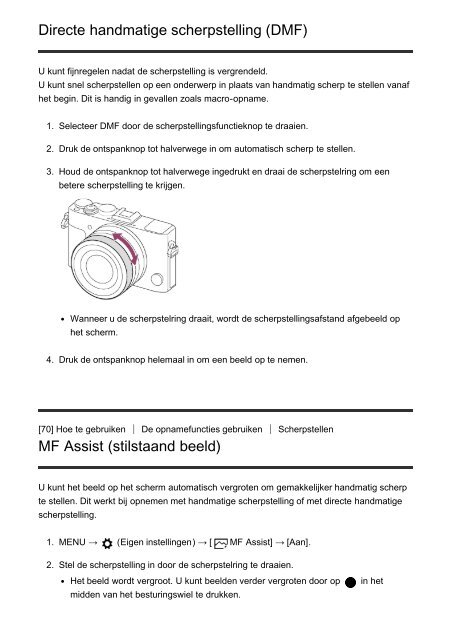 Sony DSC-RX1RM2 - DSC-RX1RM2 Guida Olandese