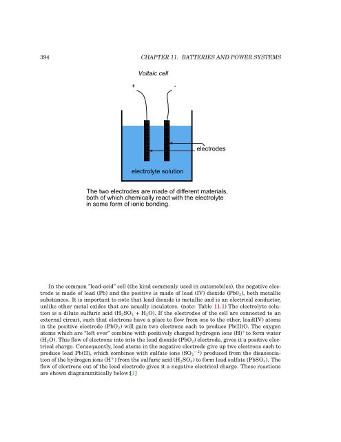 394 CHAPTER 11. BATTERIES