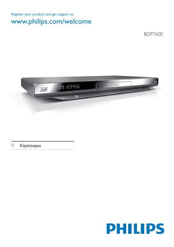 Philips 7000 series Lecteur Blu-ray / DVD - Mode dâemploi - FIN