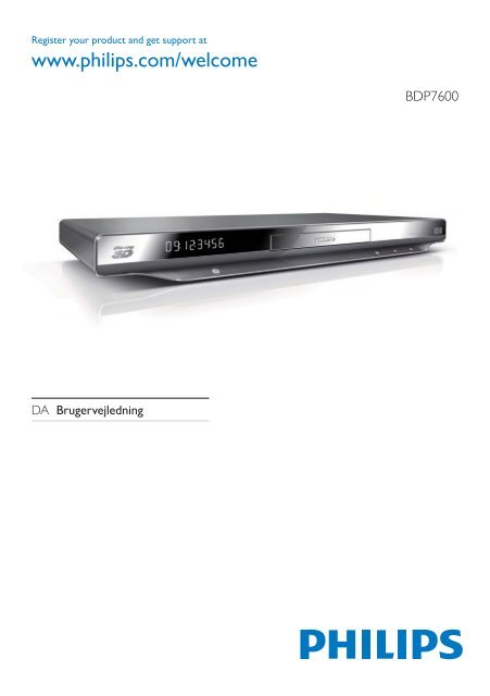 Philips 7000 series Lecteur Blu-ray / DVD - Mode d&rsquo;emploi - DAN