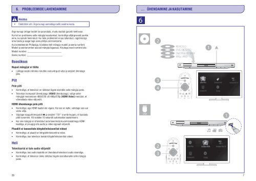 Philips 7000 series Lecteur Blu-ray / DVD - Mode d&rsquo;emploi - EST