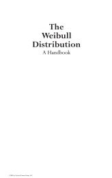 The Weibull Distribution: A Handbook - Index of