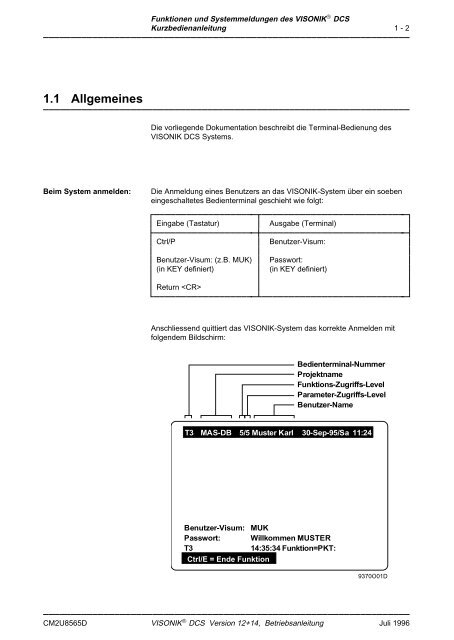 VISONIK® DCS Funktionen A .. P - Siemens