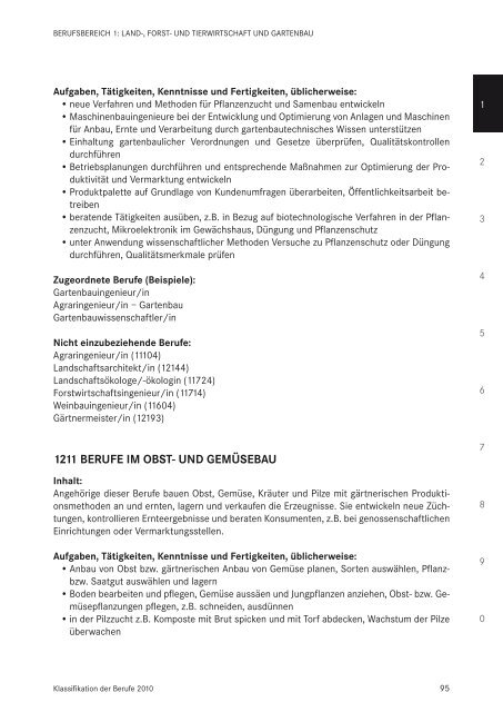 Klassifikation der Berufe 2010 - Statistik der Bundesagentur für Arbeit