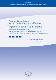 Orale Antikoagulation bei nicht valvulärem Vorhofflimmern