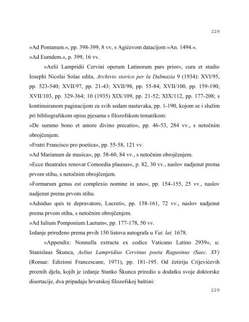 Å½anrovi hrvatske filozofske baÅ¡tine od 15. do 18. stoljeÄ‡a