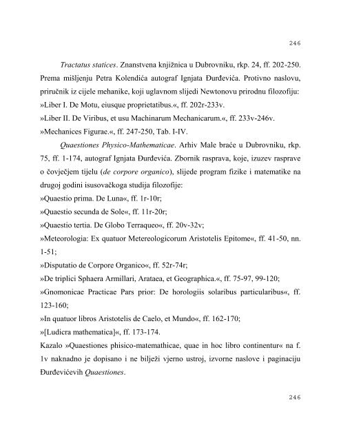 Å½anrovi hrvatske filozofske baÅ¡tine od 15. do 18. stoljeÄ‡a