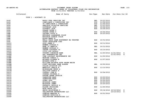 Mnth Index Collateral - Flight Standards Service - Civil Aviation ...