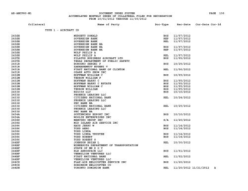 Mnth Index Collateral - Flight Standards Service - Civil Aviation ...