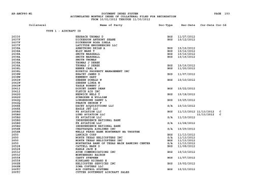 Mnth Index Collateral - Flight Standards Service - Civil Aviation ...