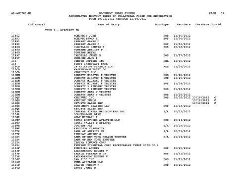 Mnth Index Collateral - Flight Standards Service - Civil Aviation ...