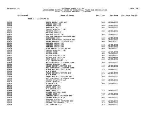 Mnth Index Collateral - Flight Standards Service - Civil Aviation ...