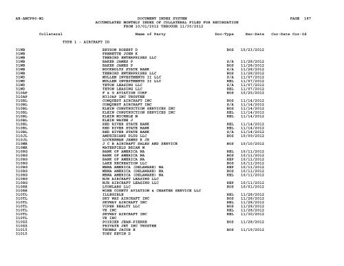 Mnth Index Collateral - Flight Standards Service - Civil Aviation ...