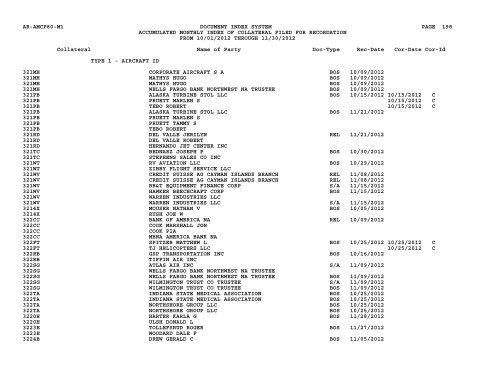 Mnth Index Collateral - Flight Standards Service - Civil Aviation ...