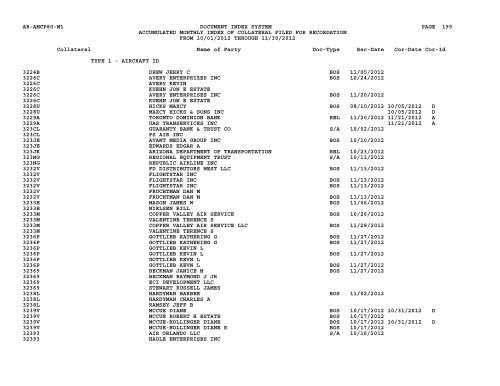 Mnth Index Collateral - Flight Standards Service - Civil Aviation ...