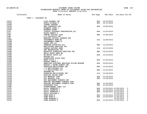 Mnth Index Collateral - Flight Standards Service - Civil Aviation ...