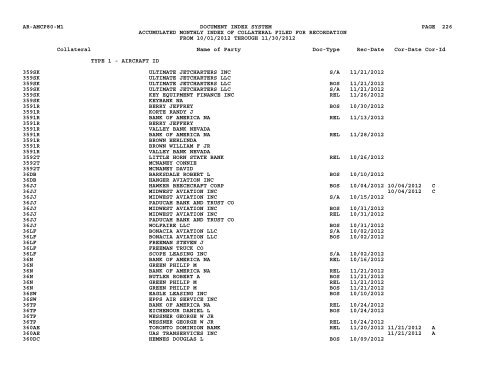 Mnth Index Collateral - Flight Standards Service - Civil Aviation ...