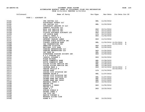 Mnth Index Collateral - Flight Standards Service - Civil Aviation ...