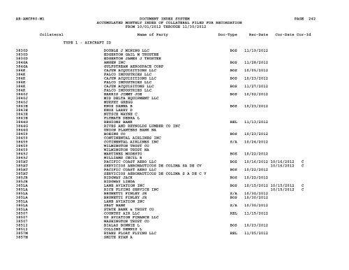 Mnth Index Collateral - Flight Standards Service - Civil Aviation ...