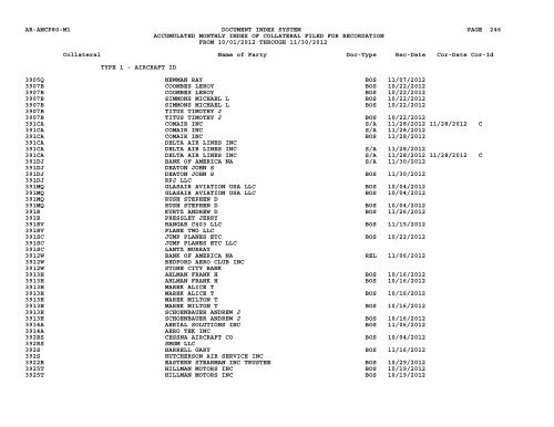 Mnth Index Collateral - Flight Standards Service - Civil Aviation ...