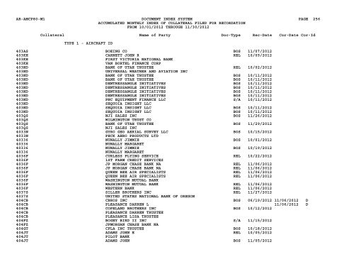 Mnth Index Collateral - Flight Standards Service - Civil Aviation ...