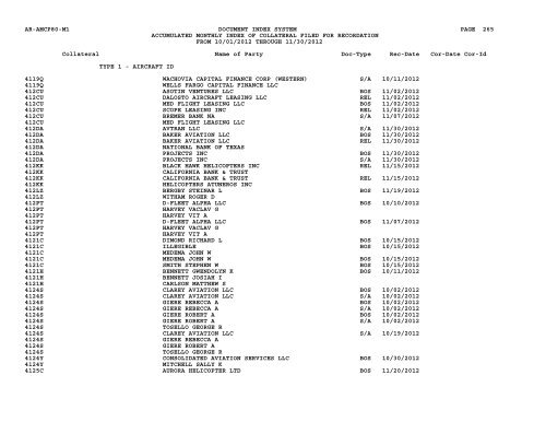 Mnth Index Collateral - Flight Standards Service - Civil Aviation ...