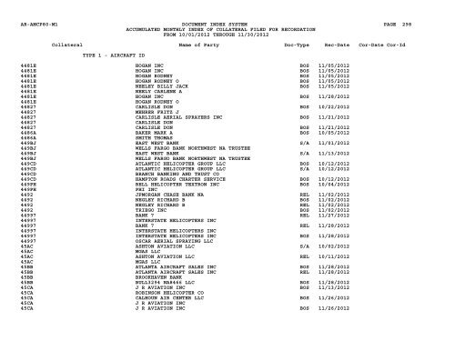 Mnth Index Collateral - Flight Standards Service - Civil Aviation ...