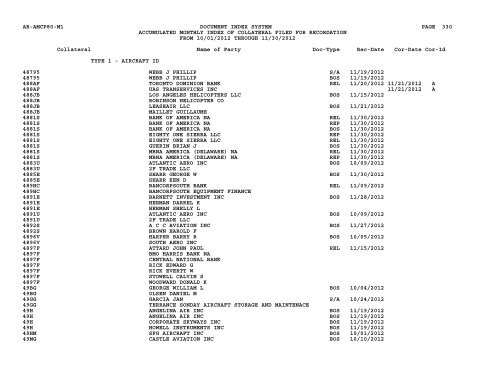 Mnth Index Collateral - Flight Standards Service - Civil Aviation ...