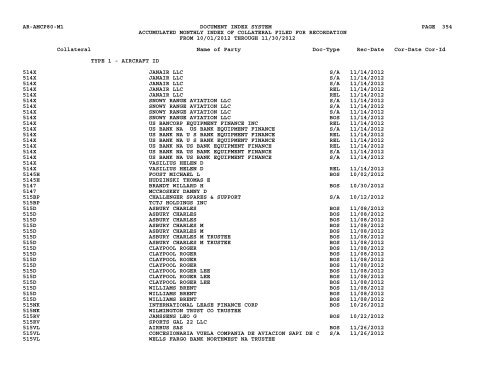 Mnth Index Collateral - Flight Standards Service - Civil Aviation ...