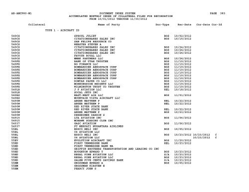 Mnth Index Collateral - Flight Standards Service - Civil Aviation ...