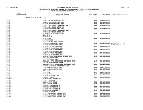 Mnth Index Collateral - Flight Standards Service - Civil Aviation ...