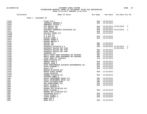 Mnth Index Collateral - Flight Standards Service - Civil Aviation ...