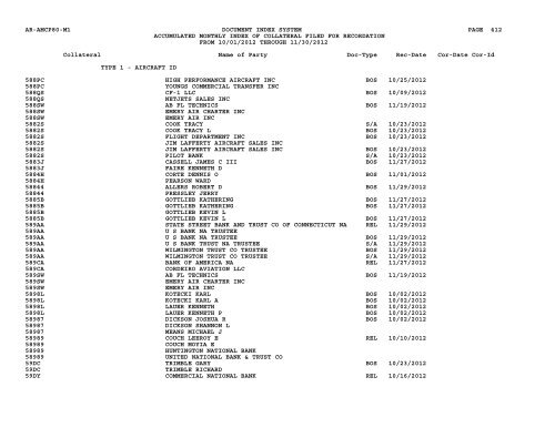 Mnth Index Collateral - Flight Standards Service - Civil Aviation ...