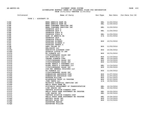 Mnth Index Collateral - Flight Standards Service - Civil Aviation ...