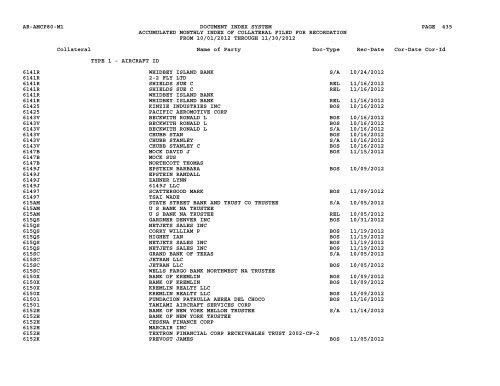 Mnth Index Collateral - Flight Standards Service - Civil Aviation ...