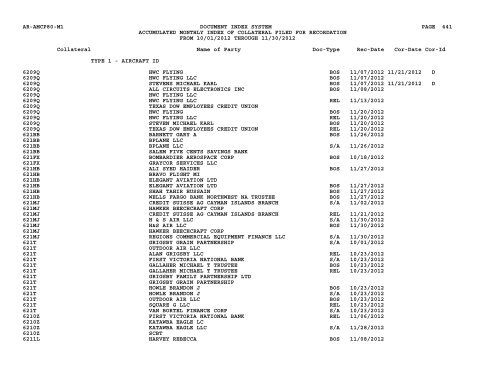 Mnth Index Collateral - Flight Standards Service - Civil Aviation ...