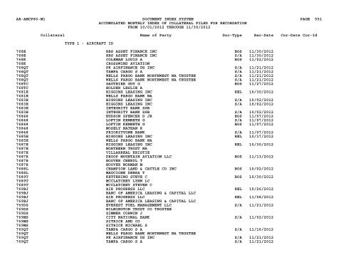 Mnth Index Collateral - Flight Standards Service - Civil Aviation ...