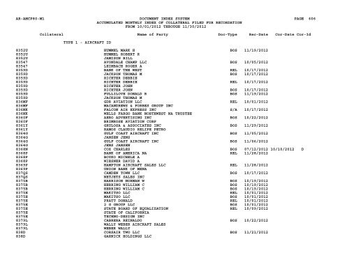 Mnth Index Collateral - Flight Standards Service - Civil Aviation ...