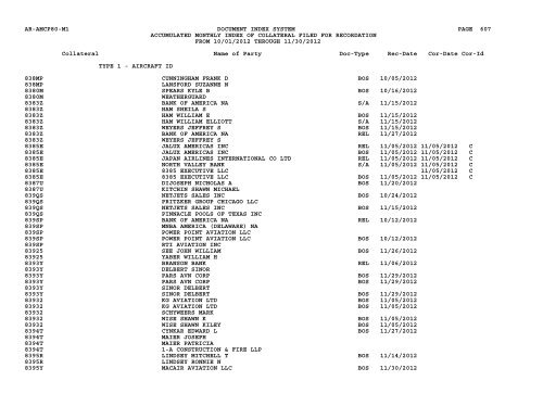 Mnth Index Collateral - Flight Standards Service - Civil Aviation ...